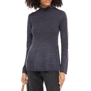 APC Small Wool Pullover Sweater Striped Marled Knit Casual